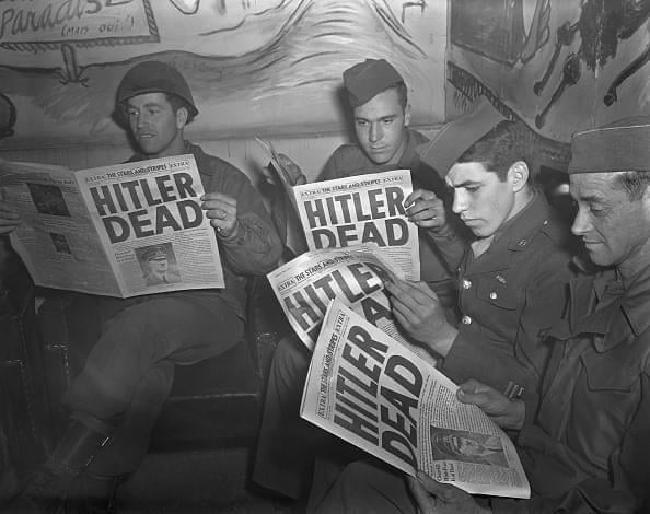 Hitler dead newspaper